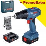 BOSCH GSR 1440-LI Masina de gaurit si insurubat cu 2 acumulatori Li-Ion, 1.5Ah, 30Nm + Set 25 biti