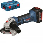 BOSCH GWS 18-125 V-LI Polizor unghiular cu 1 acumulator Li-Ion 4Ah + L-BOXX