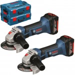 BOSCH GWS 18-125 V-LI  Polizor unghiular cu 2 acumulatori Li-Ion, 4Ah + L-BOXX + GWS 18-125 V-LI (SOLO) Polizor unghiular + L-BOXX