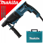 MAKITA HR2630 Ciocan rotopercutor SDS-plus 800W, 2.4J +  3 burghie SDS-Plus 10x110 mm P-29418(x3)