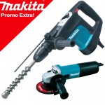 MAKITA HR4001C Ciocan rotopercutor SDS-max 1100W-6,8 J + 9558HN Polizor unghiular