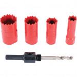 CROMWELL  Trusa compacta din 5 piese pentru meseriasi TRADESMAN HOLESAW KIT IN PLASTIC TUBE
