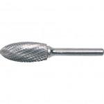 CROMWELL  Burghiu Carbid - Forma de flacara 8x19 mm FLAME SHAPE CARBIDE BURR DBL CUT