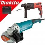 MAKITA GA9060 Polizor unghiular mare 2200 W, diamatru disc 230 + M8701 Ciocan rotopercutor SDS PLUS 800 W