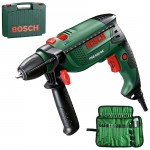 BOSCH PSB 650 RE Masina de gaurit cu percutie 650 W + 39 Accesorii + Geanta