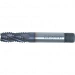 CROMWELL  SwissTech. 42, Roughing End Mill, 16mm, Threaded Shank, 4fl, Cobalt High Speed Steel, TiAlN, M42