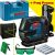 BOSCH GLL 2-15 G + LB 10 + DK 10 Nivela laser cu linii verzi (15 m) + Suport universal + Clema de prindere pe tavan + Valiza +  Ochelari pentru laser verde