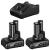 BOSCH GBA12V + GAL12V-40 Set 2 acumulatori Li-Ion, 12V, 6Ah + Incarcator rapid de 4Ah