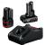 BOSCH GBA12V + GAL12V-40 Set 2 acumulatori Li-Ion, 12V, unul de 2Ah, unul de 4Ah + Incarcator rapid de 4Ah