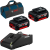 BOSCH GBA18V + GAL18V-40 Set 2 acumulatori Li-Ion, 18V, 4Ah + Incarcator rapid de 4Ah + Geanta textil mediu