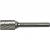 CROMWELL  Freza Carbid - Capat simplu cilindric 6.3x12.7 mm CYLINDRICAL PLAIN END CARB' BURR DBL CU
