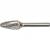 CROMWELL  Burghiu Carbid - Arbor rotund 3x12.7 mm ROUND TREE CARBIDE BURR DBL CUT