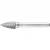 CROMWELL  Freza Carbid - Varf ascutit 10x20 mm POINTED TREE CARBIDE BURR CUT 9