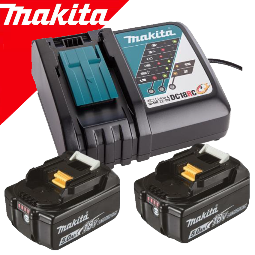 Advance Upstream Counterpart Makita Kit 2 acumulatori Li-Ion, 18V LXT, 5Ah (BL1850Bx2 + DC18RC) - 845.00  lei - Shopexpert.ro